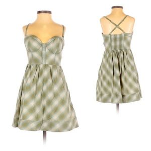 GUESS Green & Ivory, Spaghetti Strap Casual dress